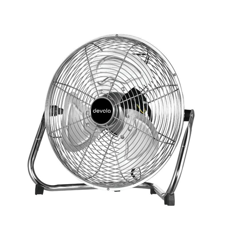 Devola 12 Inch Floor Fan Chrome - DV12FFC, Image  of 2