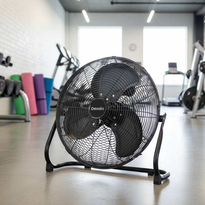 Devola Floor Fan 16 Black - DV16FFB, Image  of 3