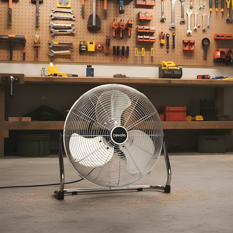 Devola 3 Speed 16-inch DC Floor Fan - Chrome - DV16FFC, Image  of 3