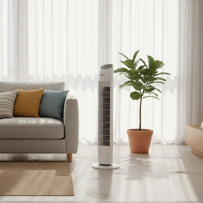 Devola Tower Fan White - DV33TFWH, Image  of 9