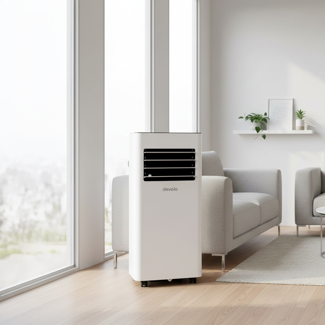 Devola Compact Portable Air Conditioner with Wi-Fi and 2x Window kits