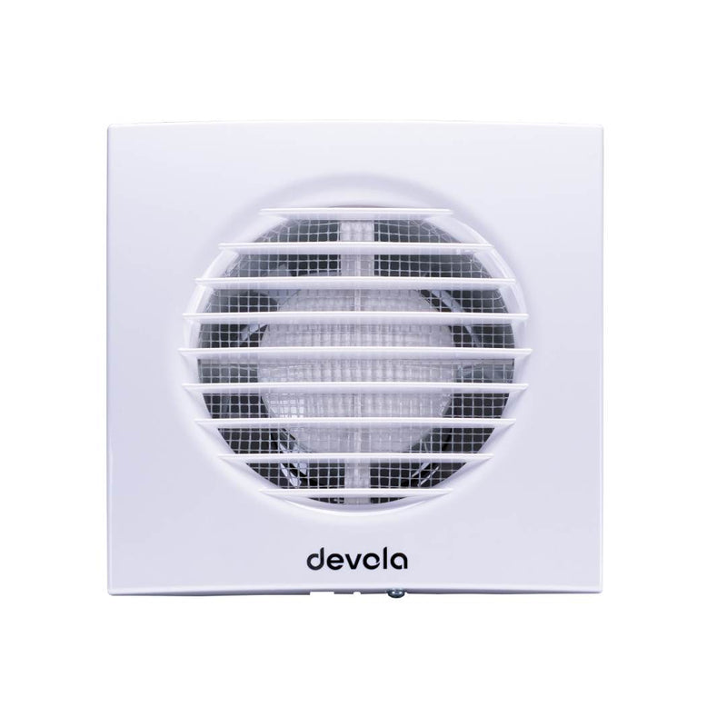Devola 100mm Axial Bathroom Extractor Fan with Humidity Sensor - DVF100H, Image  of 8