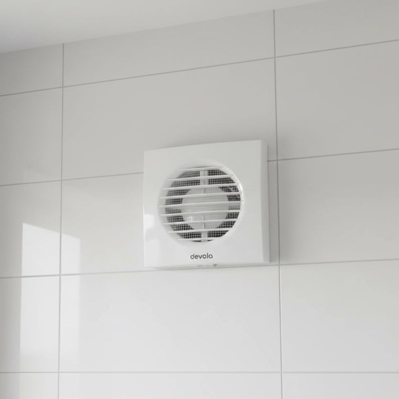 Devola 150mm Axial Bathroom Extractor Fan with Humidity Sensor - DVF150H, Image  of 9