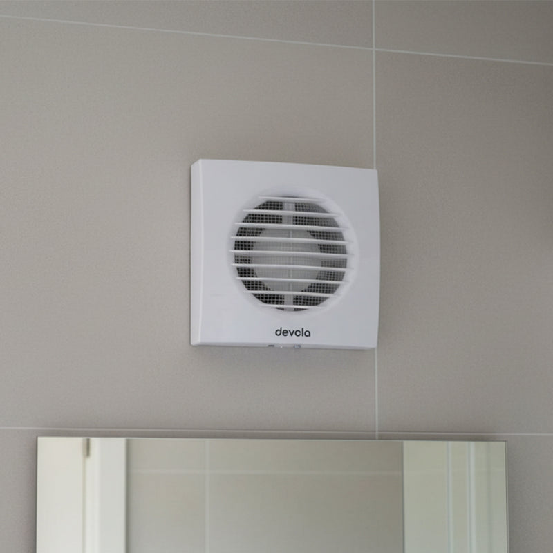 Devola 150mm Axial Bathroom Extractor Fan with Timer - DVF150T, Image  of 9