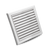 Devola 100mm Fixed Grill, White - DVFG100W