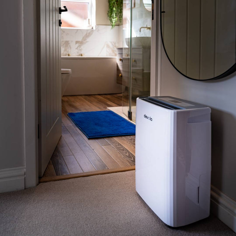 Devola 12L Platinum Compressor Dehumidifier with HEPA Filter, White - DVH12L, Image  of 12