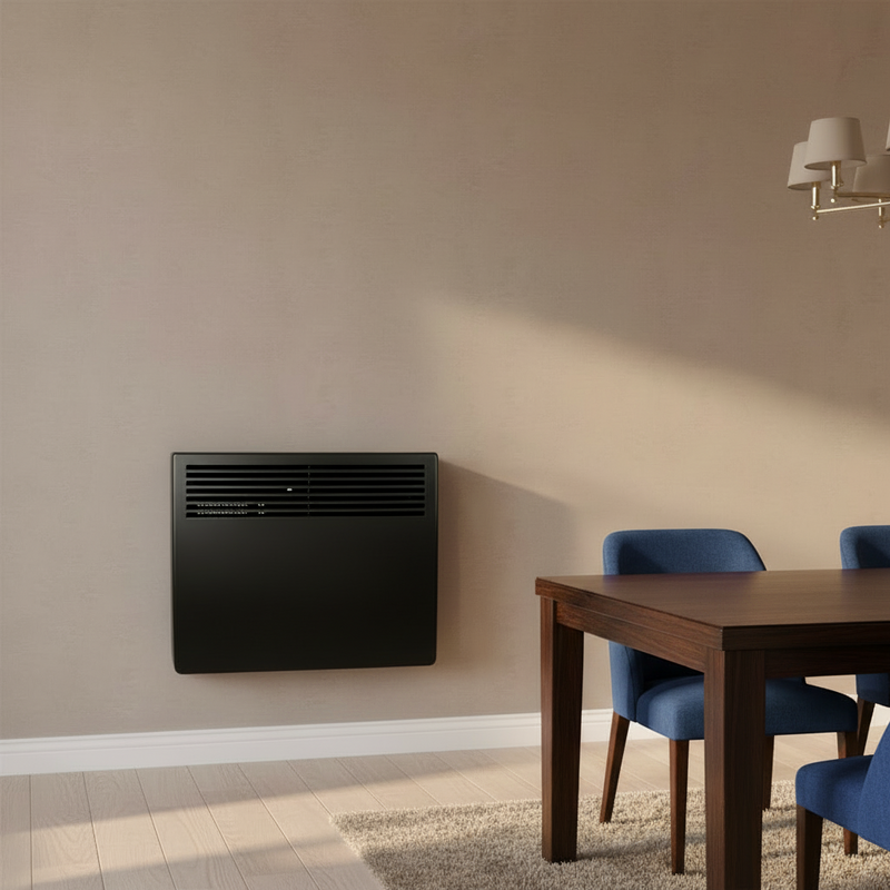 Devola 1kW Eco Panel Heater - Black - DVM10B, Image  of 8