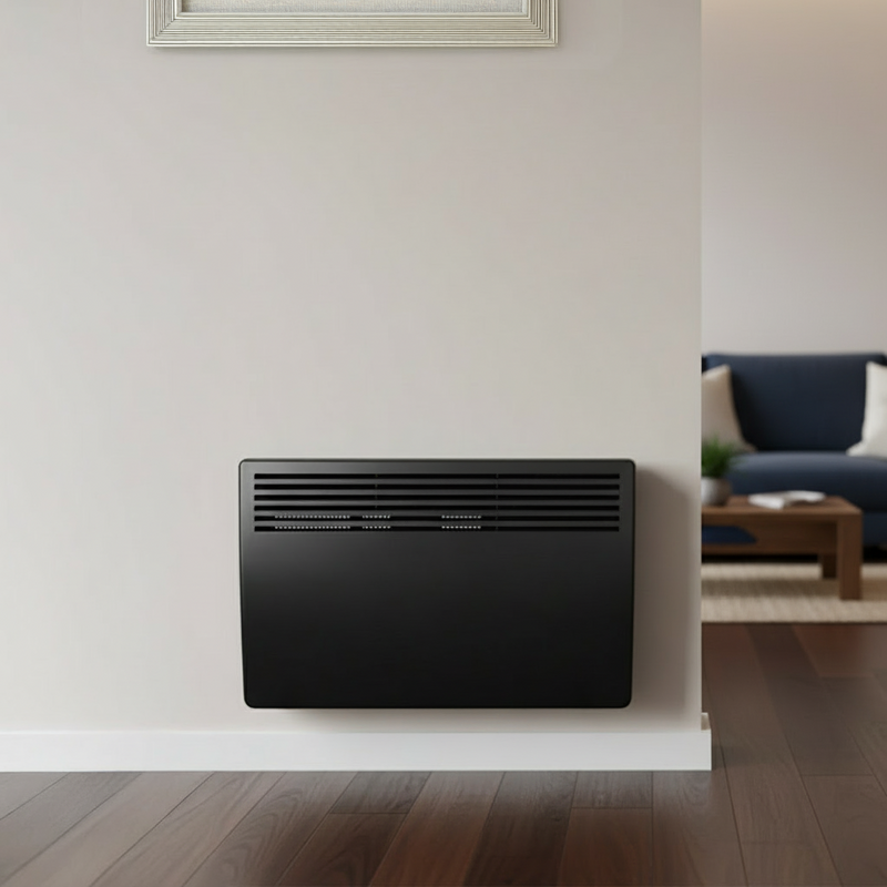 Devola 1.5kW Eco Panel Heater - Black - DVM15B, Image  of 8