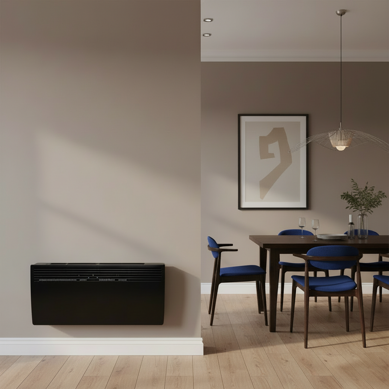 Devola 2kW Eco Panel Heater - Black - DVM20B, Image  of 8