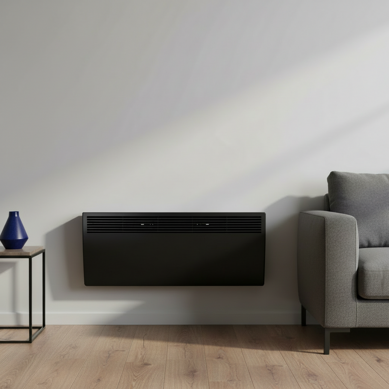 Devola 2.4kW Eco Panel Heater - Black - DVM24B, Image  of 8