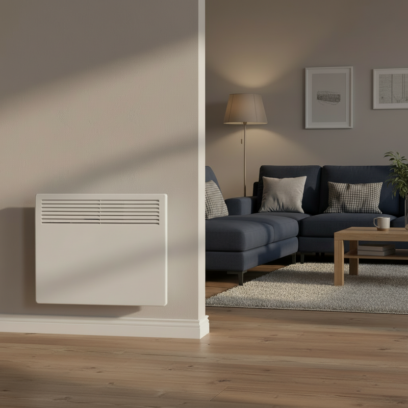 Devola-M 1000W Panel Heater with 7 Day Timer IP24 - White DVM1000W - DVNDM10, Image  of 7