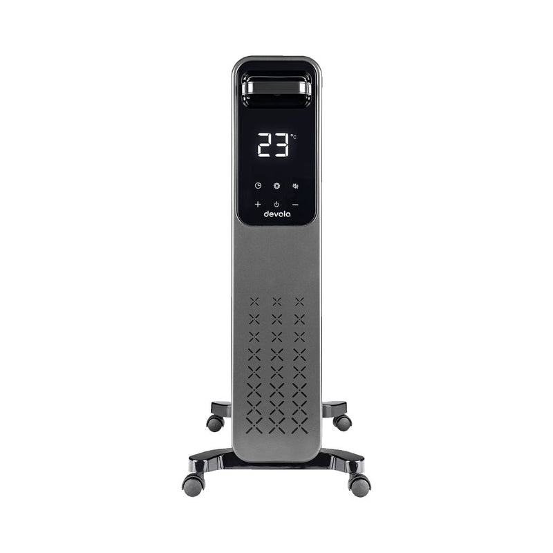 Devola 2500W Oil Filled Radiator 11 Fin, Anthracite - DVOFR2500B, Image  of 7