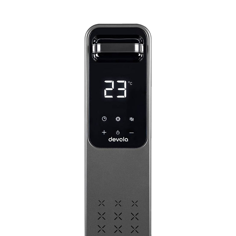 Devola 2500W Oil Filled Radiator 11 Fin, Anthracite - DVOFR2500B, Image  of 7