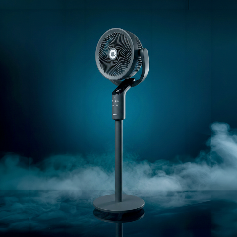Devola Platinum Low Noise 8 Inch Pedestal Air Circulator, Grey - DVPF8DCB, Image  of 3