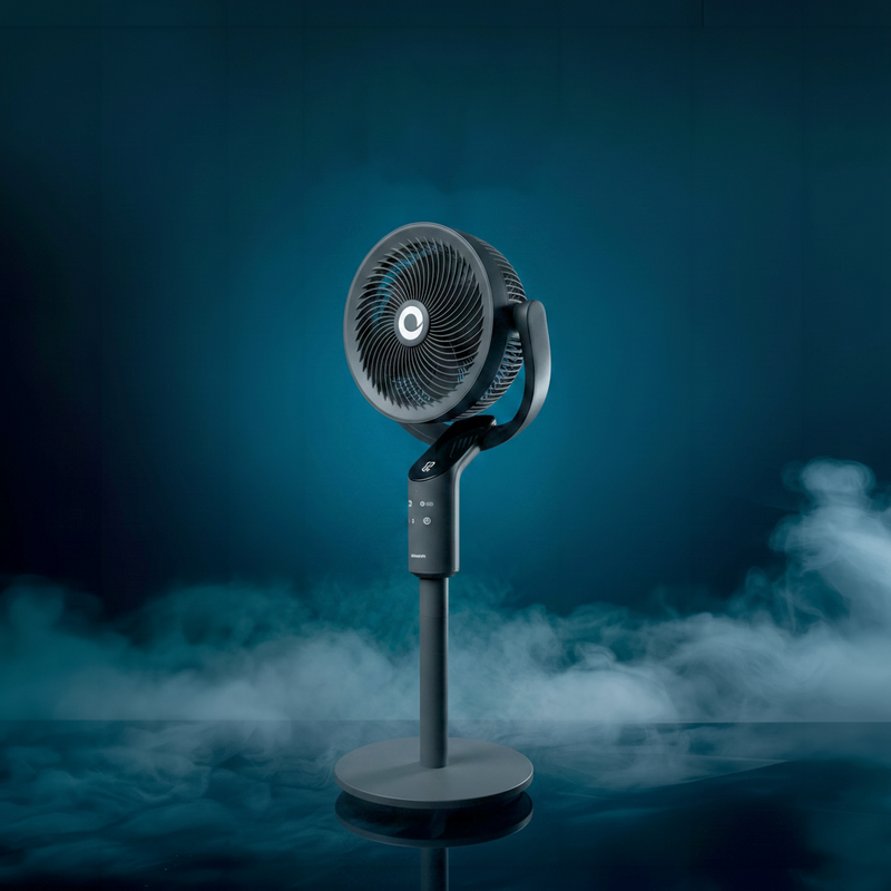 Devola Platinum Low Noise 8 Inch Pedestal Air Circulator, Grey - DVPF8DCB, Image  of 3