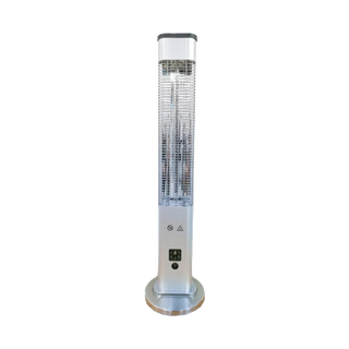 Devola Platinum 1.2kW Floor Standing Patio Heater with Remote Control IP65 Silver - DVPH12PFSSL