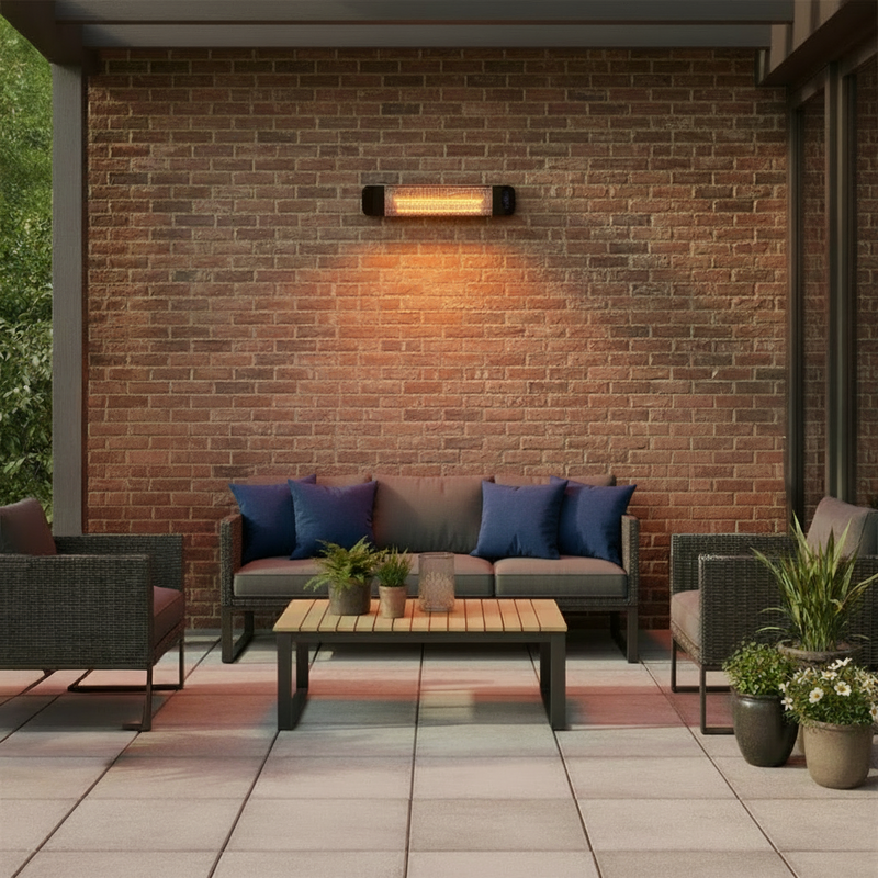 Devola 2000W Wi-Fi Patio Radiant Heater - Black - DVPH2000B, Image  of 9