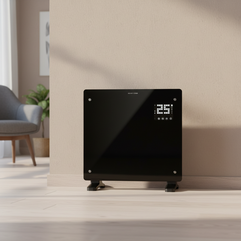 Devola 500W Glass Panel Heater with Wifi app - Black - DVPW500B, Image  of 11