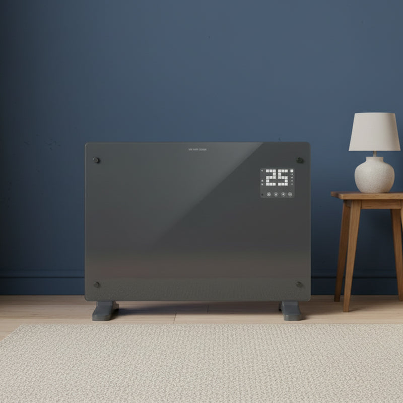 Devola 1500W Glass Panel Heater with Wifi app - Grey - DVPW1500G, Image  of 10