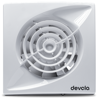Devola 150mm Quiet Mixed Flow Bathroom Extractor Fan with Humidity Sensor - DVQF150H