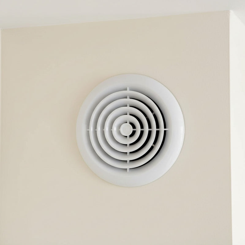 Devola 100mm Circular Diffuser Grille, White - DVRG100W, Image  of 8