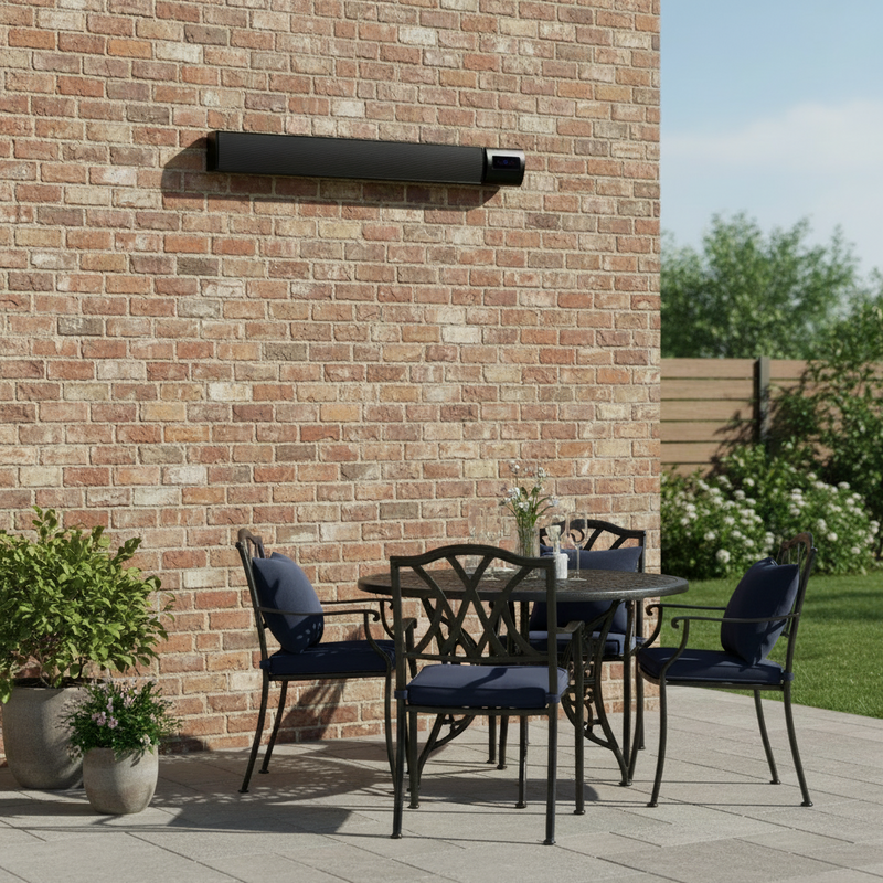 Devola 1.2KW Indoor and Outdoor Wi-Fi Radiant Heater - Black (UK) - DVRH1200B, Image  of 8