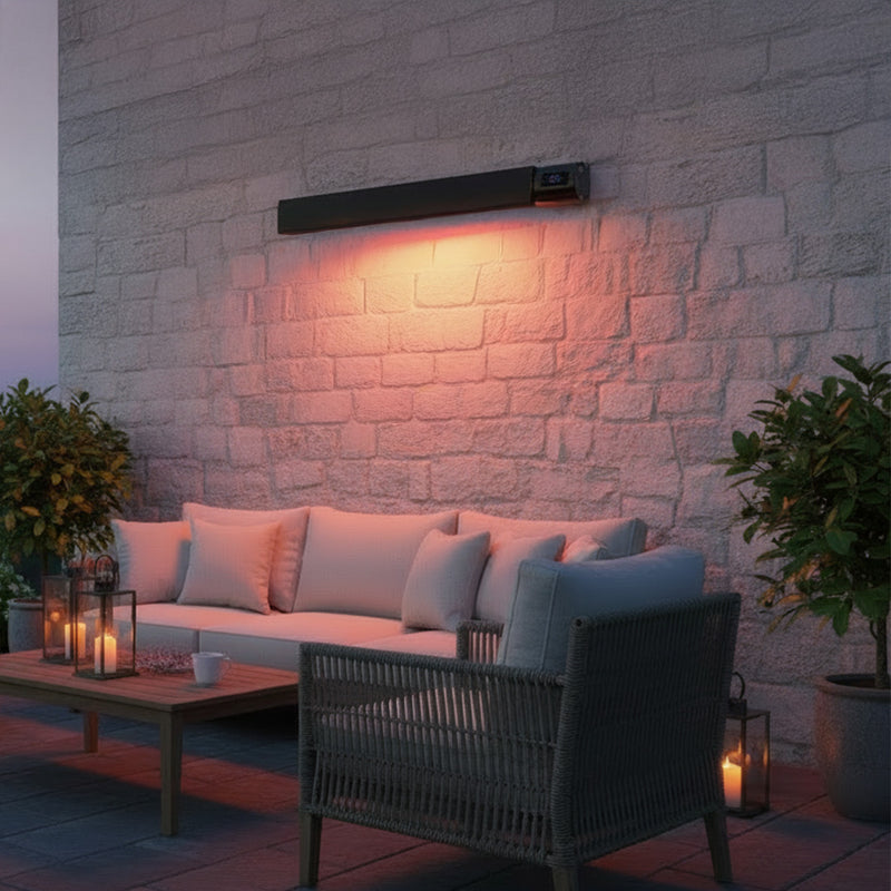 Devola 1.8W Indoor and Outdoor Wi-Fi Radiant Heater - Black (UK) - DVRH1800B, Image  of 10