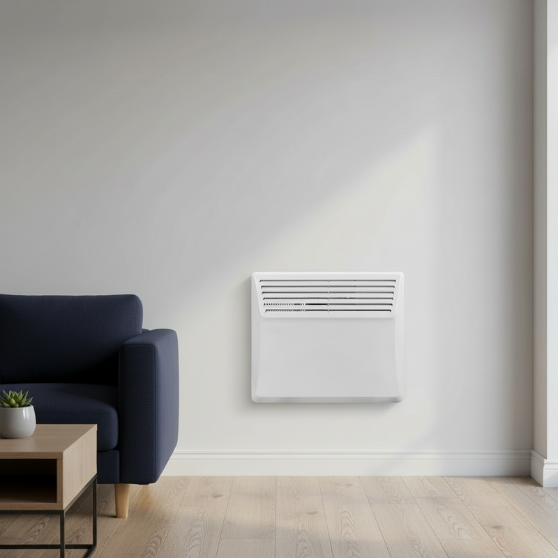 Devola 1000W Panel Heater with 24 Hour, 7 Day Timer IP24 - White - DVS1000W, Image  of 10