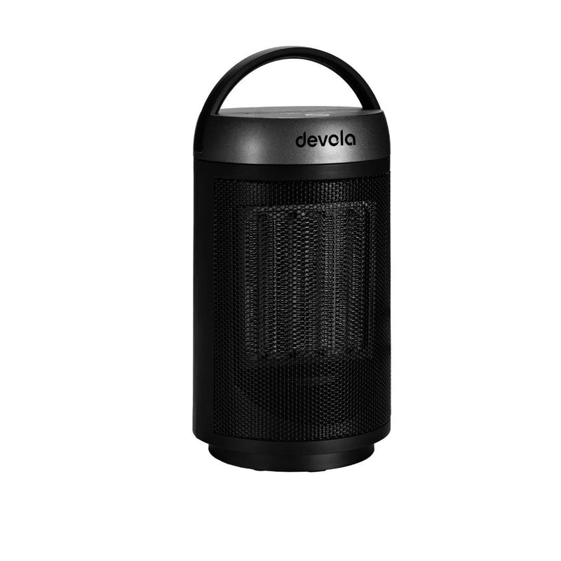 Devola 1500W Portable Ceramic Fan Heater, Black & Silver - DVSFH15BS, Image  of 7