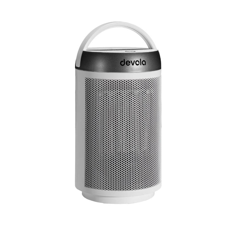 Devola 1500W Portable Ceramic Fan Heater, White & Silver - DVSFH15WS, Image  of 6