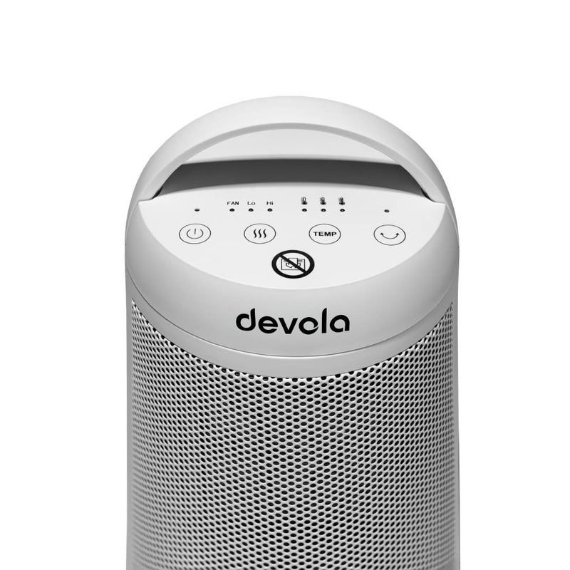 Devola 1500W Portable Ceramic Fan Heater, White -  DVSFH15WW, Image  of 6