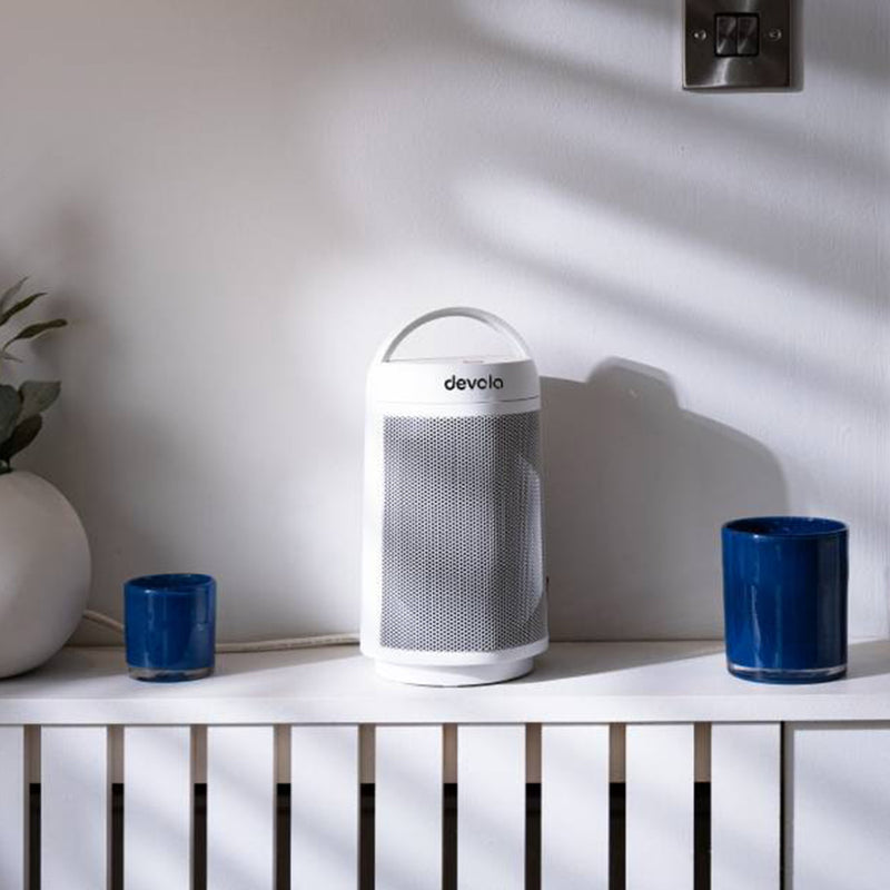 Devola 1500W Portable Ceramic Fan Heater, White -  DVSFH15WW, Image  of 7