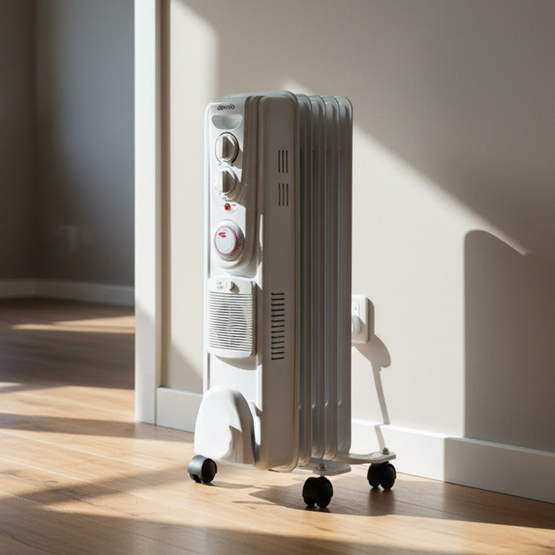 Devola 1500W Oil Filled Radiator (White) - DVSOR5F15W, Image  of 11