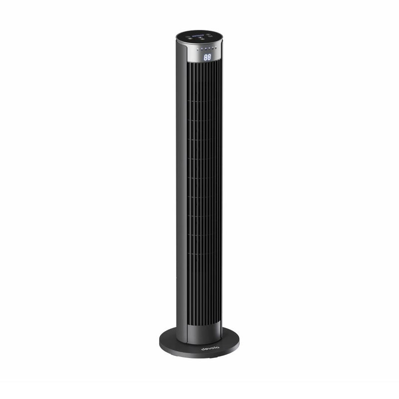 Devola Platinum 38 Inch Tower Fan with Remote, Black & Silver - DVTF38PBS, Image  of 9