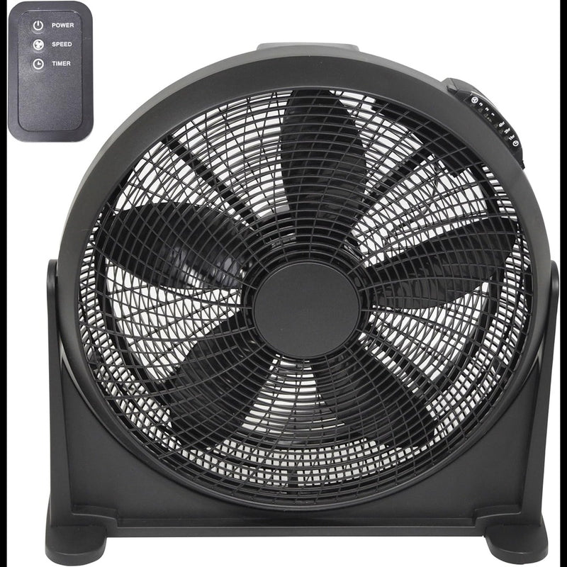 Prem-i-air 20" Powerful Cooling Floor Fan with 3 Airflow Speed, Remote With Timer, Quiet Operation, Image  of 6
