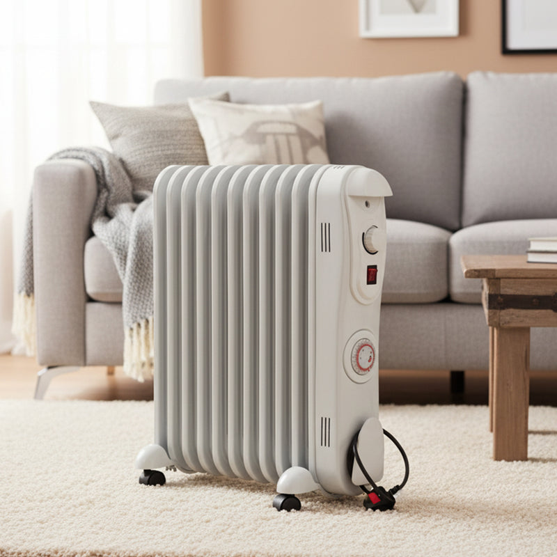 Premiair 2.5kW 11 Fin Oil Filled Radiator - EH1846, Image  of 4