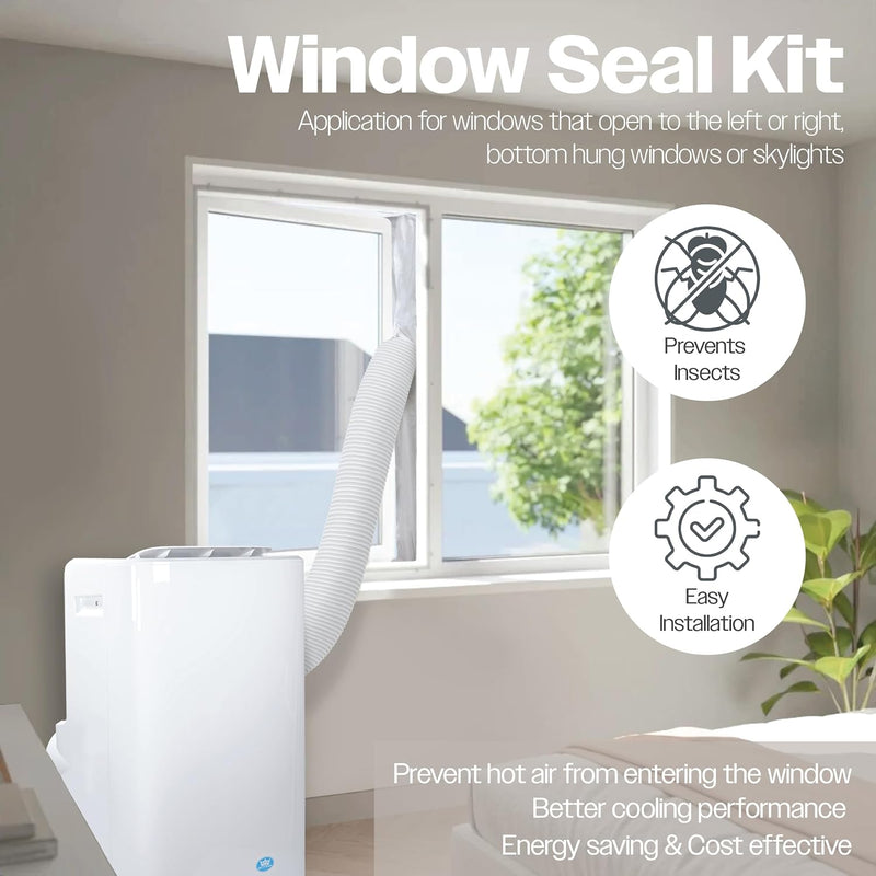 Premiair 14,000BTU Portable Air Conditioner with Remote Control, Window Kit and Dust Cover - EH1926, Image  of 9