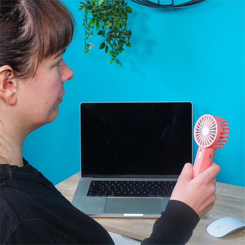 Premiair Mini Hand Held Fan Pink - EH1951P, Image  of 4