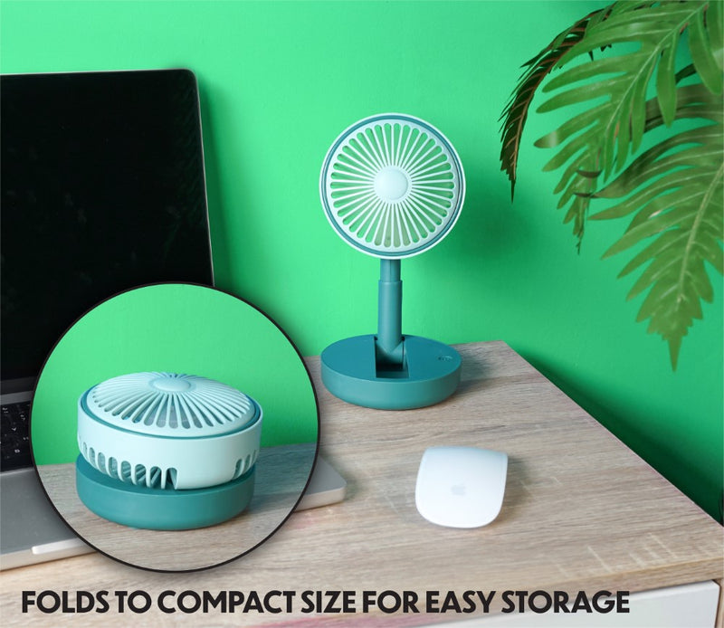 Premiair Folding Desk Fan Green - EH1953G, Image  of 4