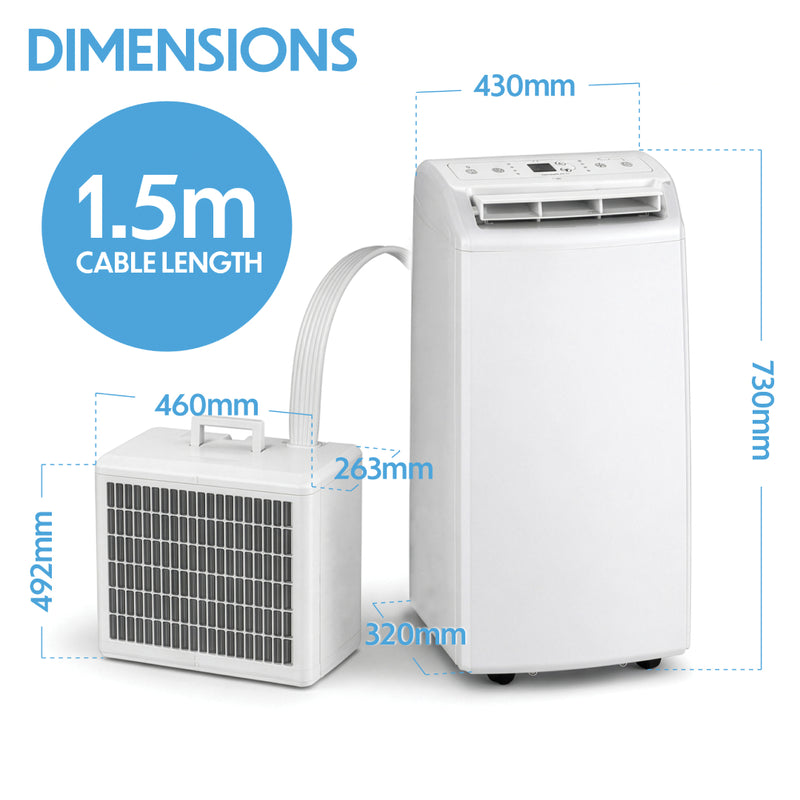 Prem-i-air 4-in-1 12,000 BTU Split Air Conditioner with 24 Hour Timer and App Control, Image  of 8
