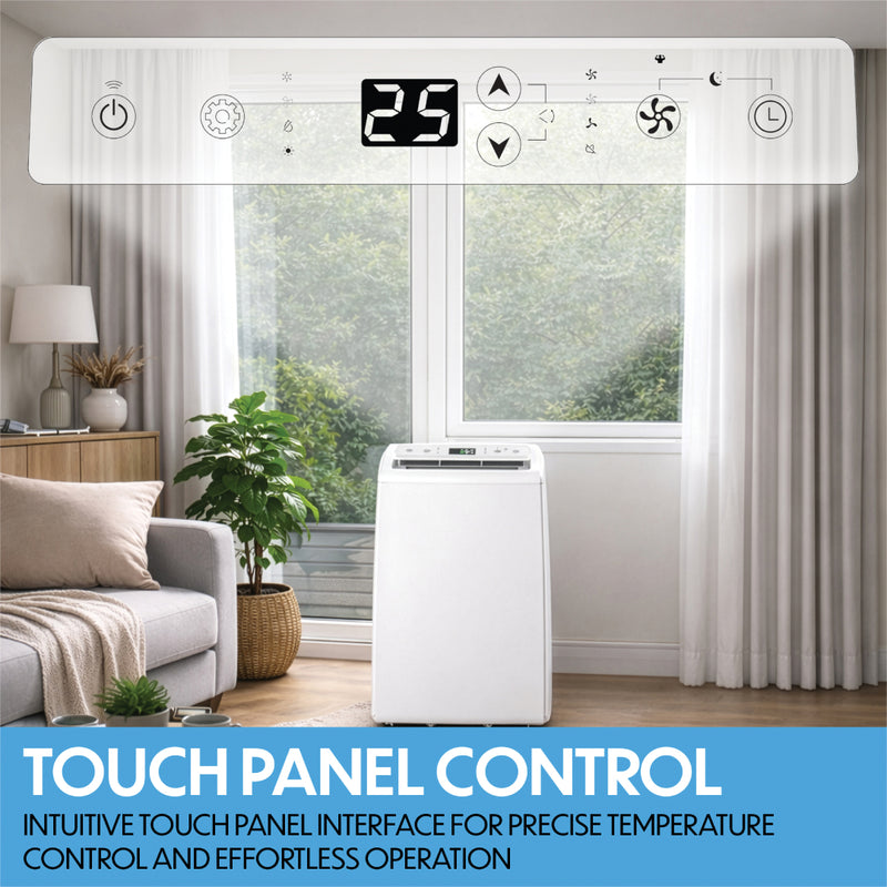 Prem-i-air 4-in-1 12,000 BTU Split Air Conditioner with 24 Hour Timer and App Control, Image  of 8