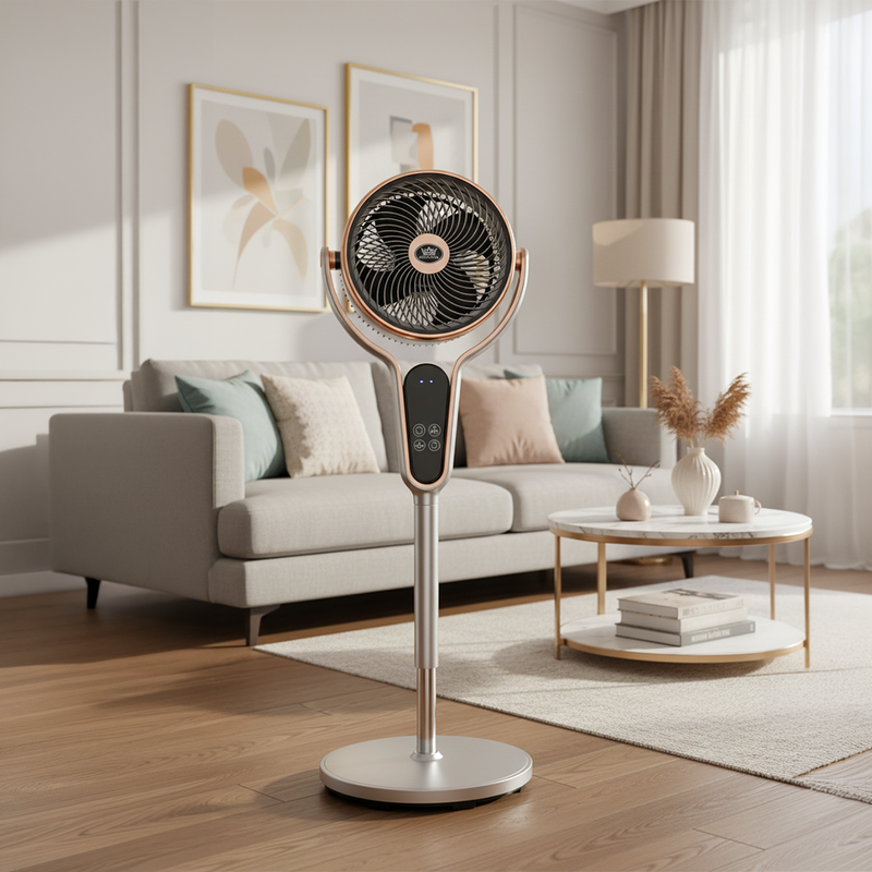 Prem-i-air 10" Stand Fan - Multi Oscillating, Built in Timer, 8 Speed Settings - Black - EH5430, Image  of 11