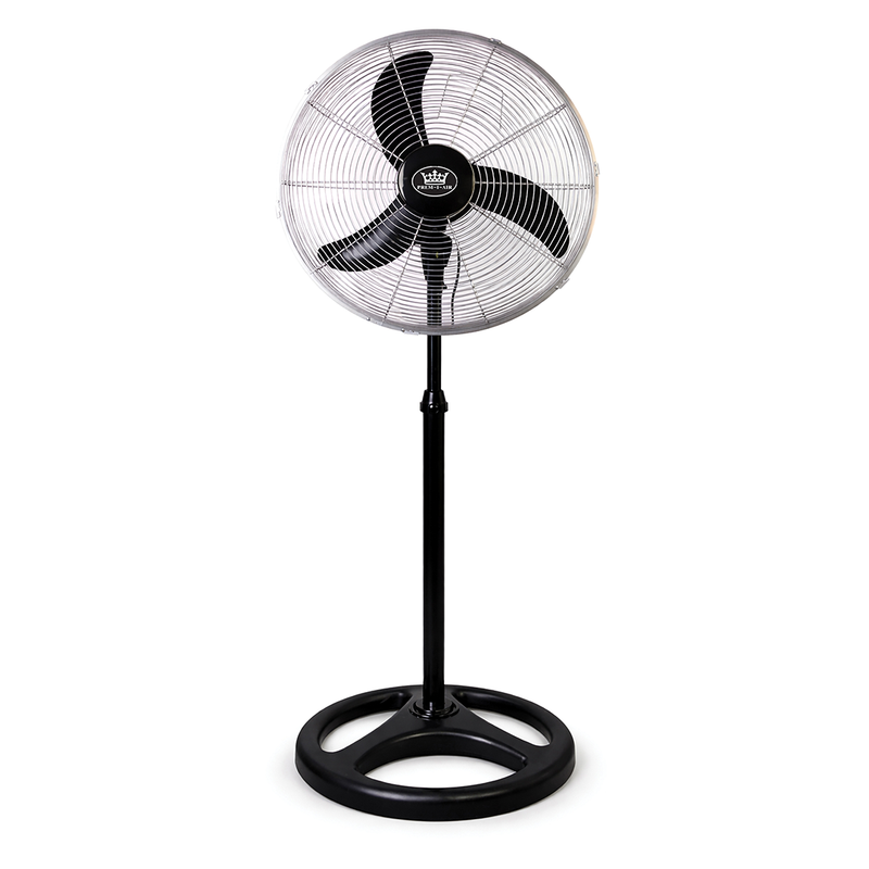 Prem-i-air 18" High velocity Pedestal Fan with Oscillation, Adjustable Height & Angle - Black - EH5804, Image  of 7