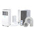 Prem-i-air 4-in-1, 8,000 Btu Portable Air Conditioner, with Remote,WiFi & dust filter, White