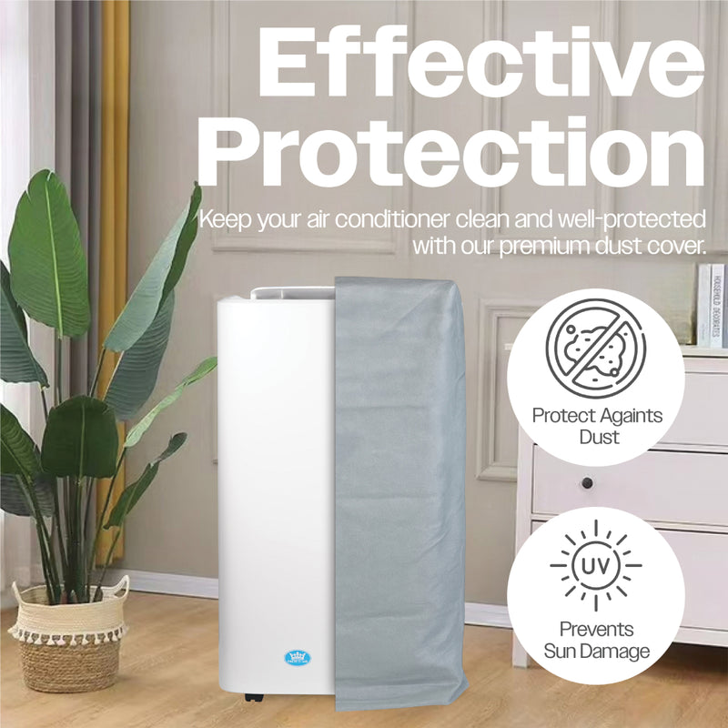 Prem-i-air 4-in-1, 12,000 Btu Portable Air Conditioner, with Remote, WiFi & Dust Cover, White, Image  of 9