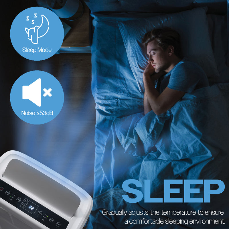 Prem-i-air 4-in-1, 14,000 Btu Portable Air Conditioner with Remote, WiFi & Dust Cover, White, Image  of 9