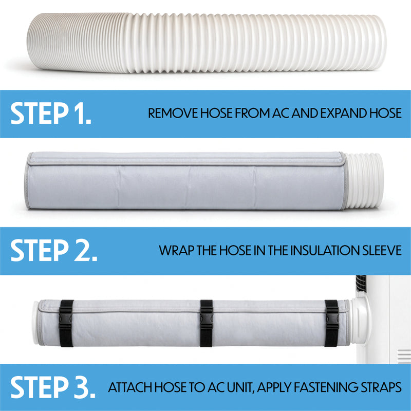 Prem-i-air 1.5m Insulated Exhaust Hose Sleeve - for Portable Air Conditioners - EH5940, Image  of 7