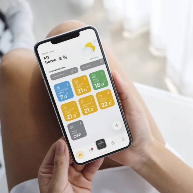 Rointe EONIQ 1200W Inverter Smart Adaptive Wi-Fi & AI Electric Radiator White - ERIW1200RAD2, Image  of 5