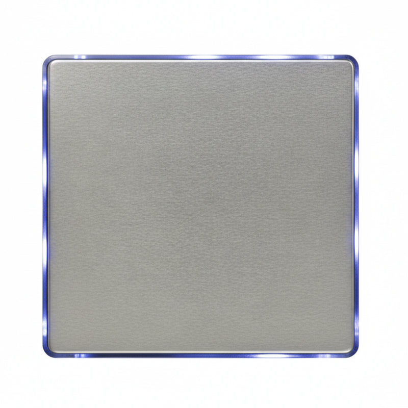 Knightsbridge 100mm/4 inch LED Backlit Extractor Fan with Humidistat and Overrun Timer - Black and Stainless Steel - EX004H, Image  of 3