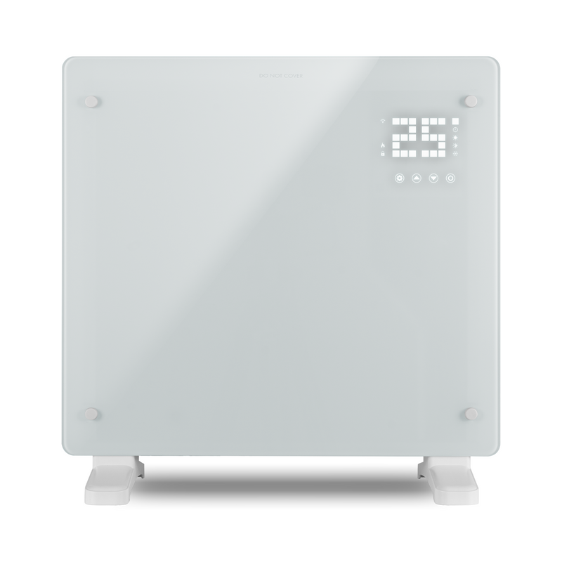 Devola 1000W Glass Panel Heater with Wifi app - White - DVPW1000WH, Image 1 of 10